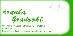 aranka gradwohl business card